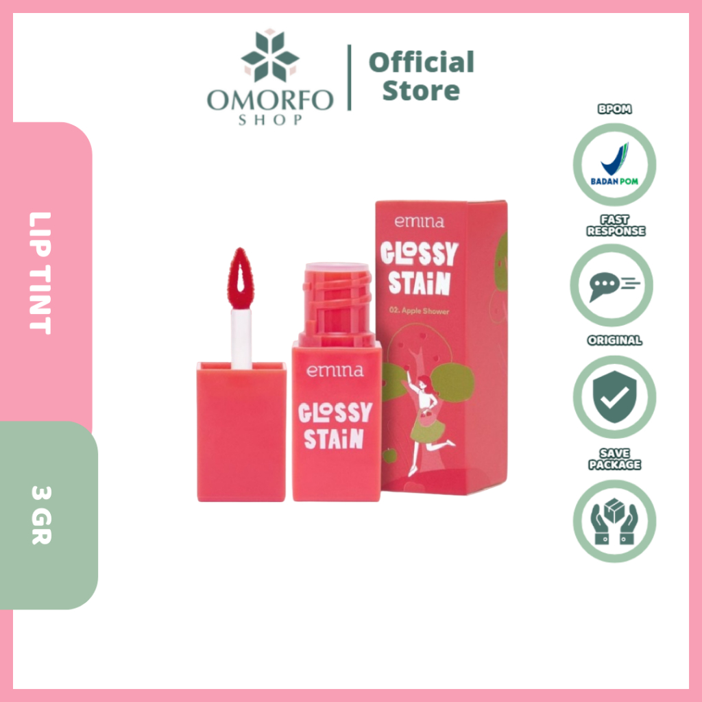 [Omorfo]  Emina Glossy Stain 3gr - Lip Tint