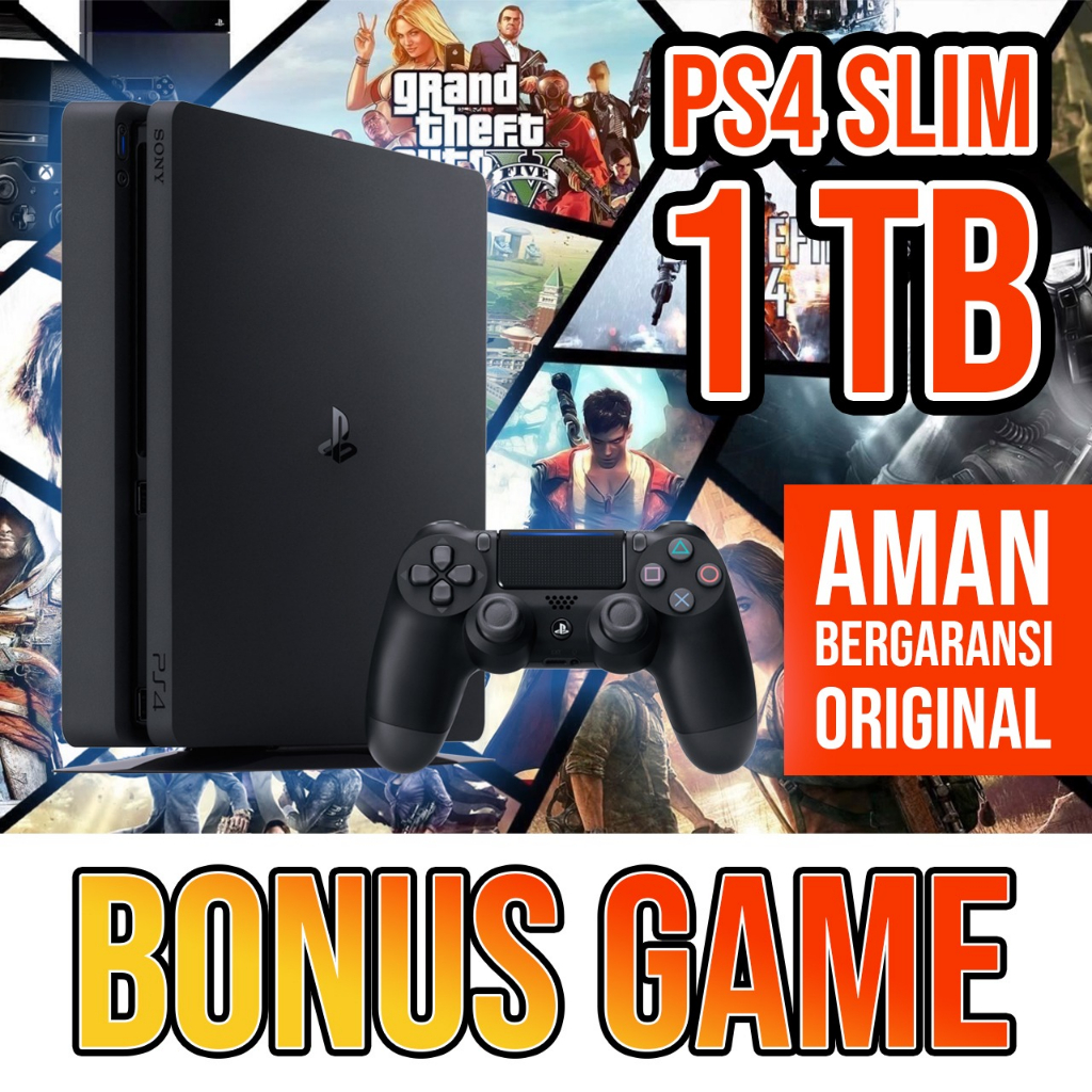 PS4 / PLAYSTATION 4 SONY SLIM HDD 1TB FULLSET