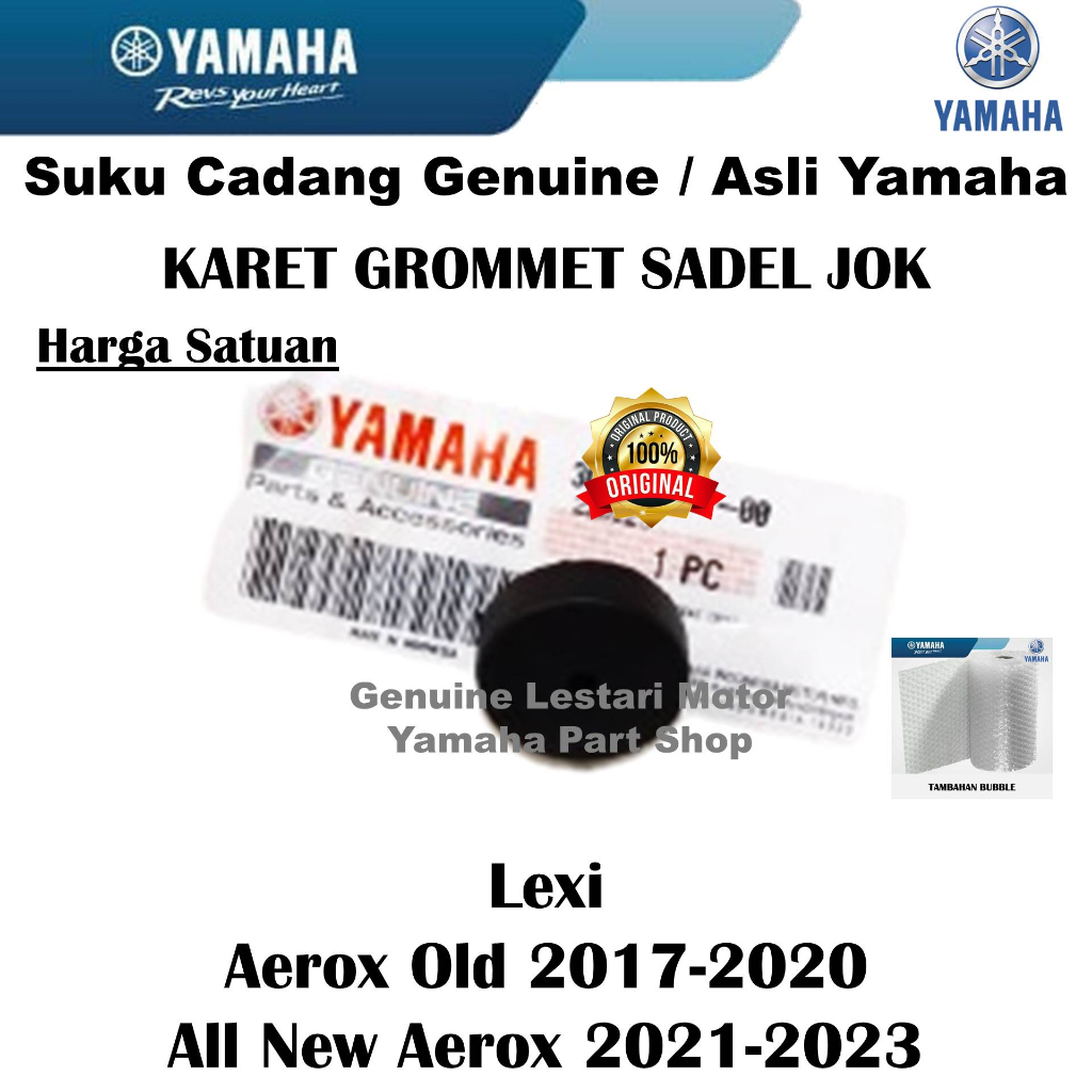 Karet Grommet Sadel Jok Lexi All New Aerox Old Asli Yamaha Surabaya