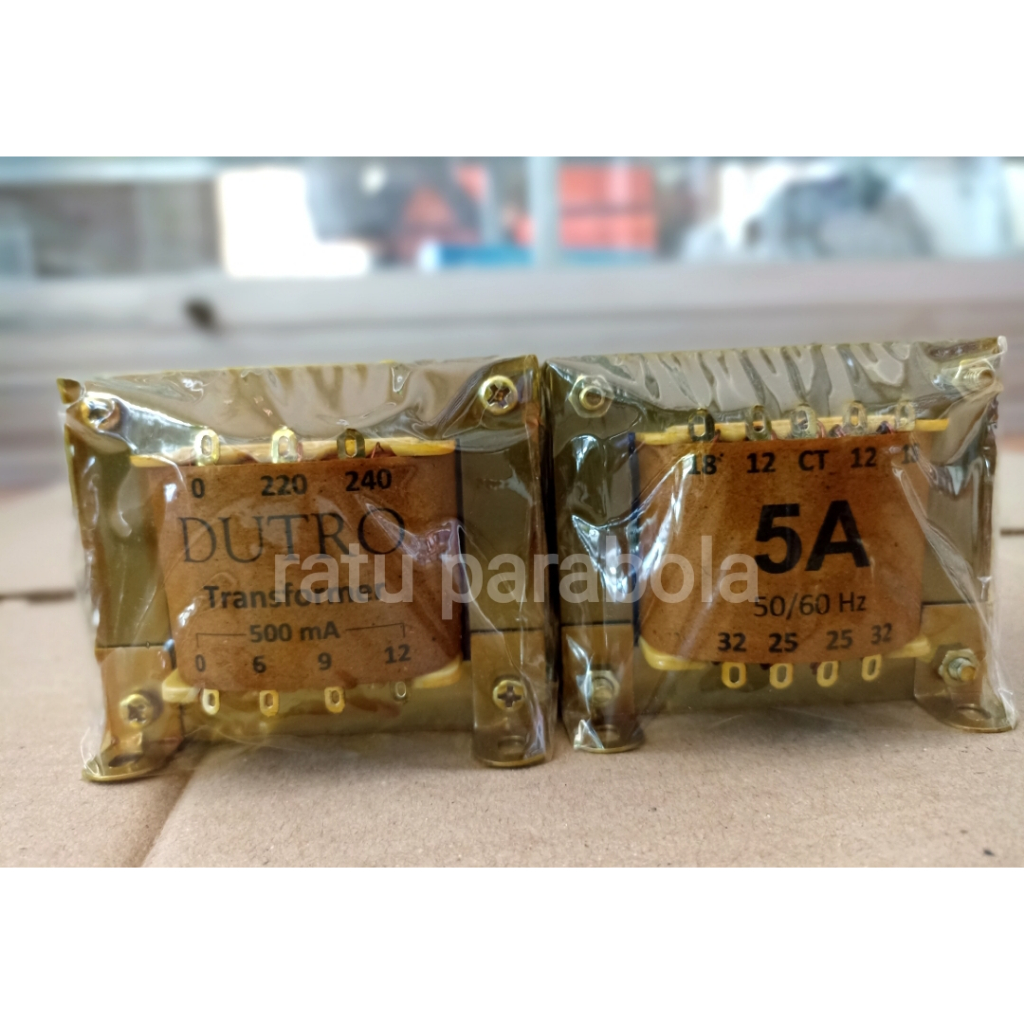 Trafo KOTAK Dutro 5A Trafo 5 ampere CT 32V / TRAFO TOROID 5 AMPERE 55V 45V