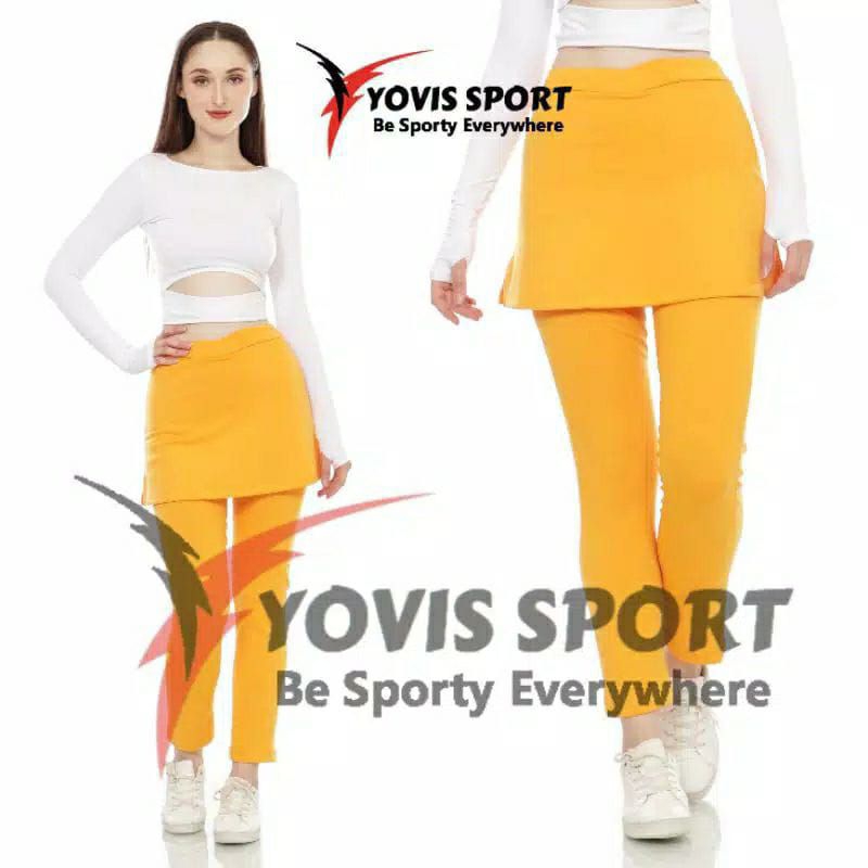 celana senam wanita CBR rok kantong samping