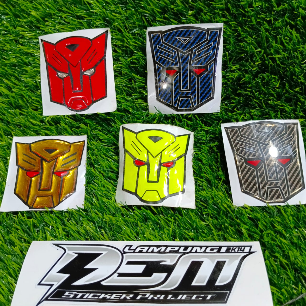 Stiker Emblem Transformer  Stiker Timbul Logo Transformers Stiker Keren Berkualitas Terbaik