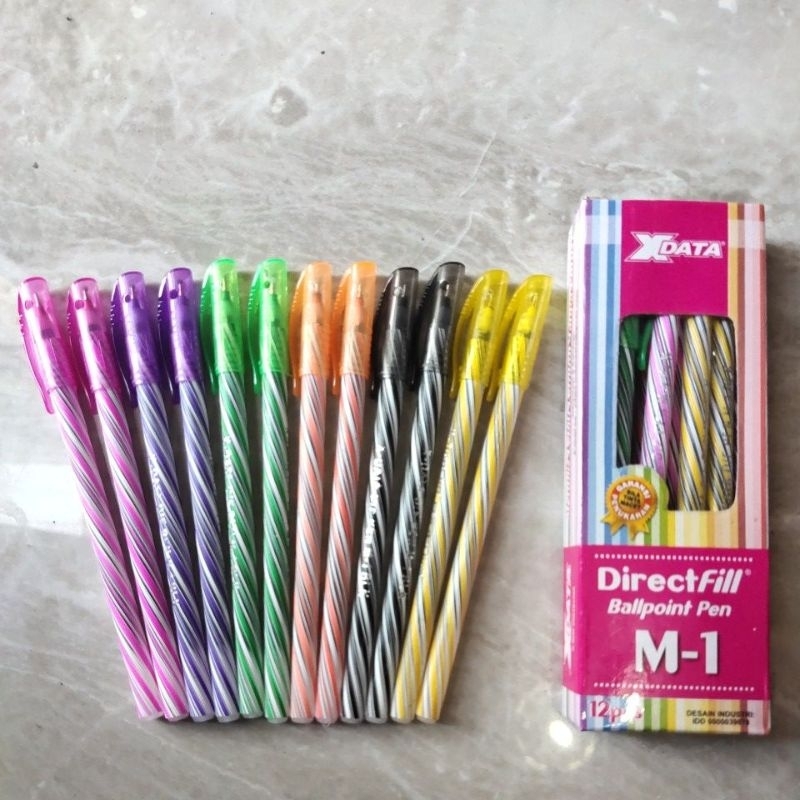 

Bolpen X DATA ulir warna 12 pcs sangat nyaman