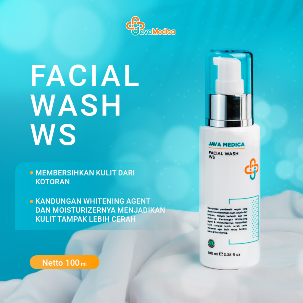 Facial Wash WS Java Medica - Sabun Pembersih & Mencerahkan Wajah