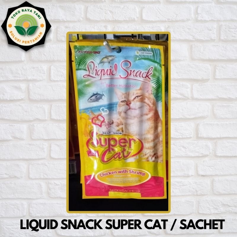 Jual Snack Kucing Liquid snack treat kucing super cat rasa random