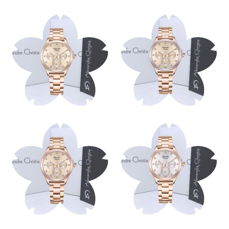 Jam Tangan Wanita Alexandre Christie 2A93 AC2A93 AC2A93 AC 2A93 Tali Besi / Stainless Steel