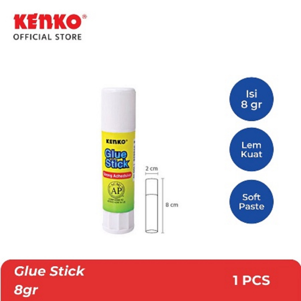 

Lem Glue Stick KENKO 8 Gr (1Pcs)