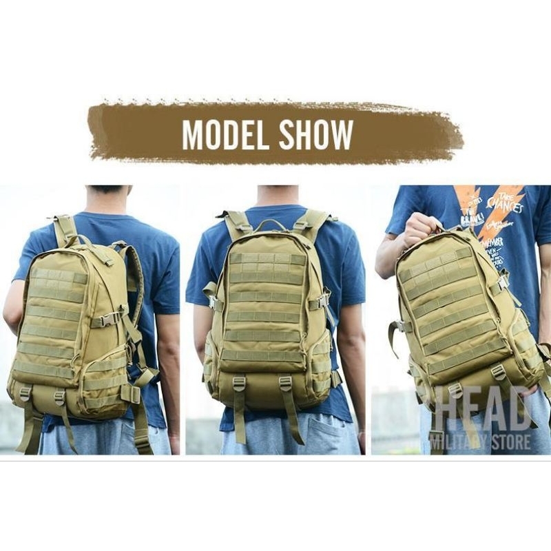 Tas ransel outdoor tactical 35L  waterproof premium, tas camping import, tas kerja #106