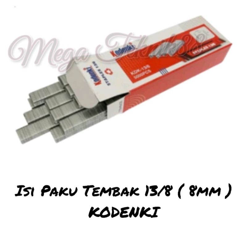 ISI PAKU TEMBAK 13/8 ( 8MM ) KODENKI / ISI STAPLES TEMBAK 13/8 ( 8MM ) KODENKI