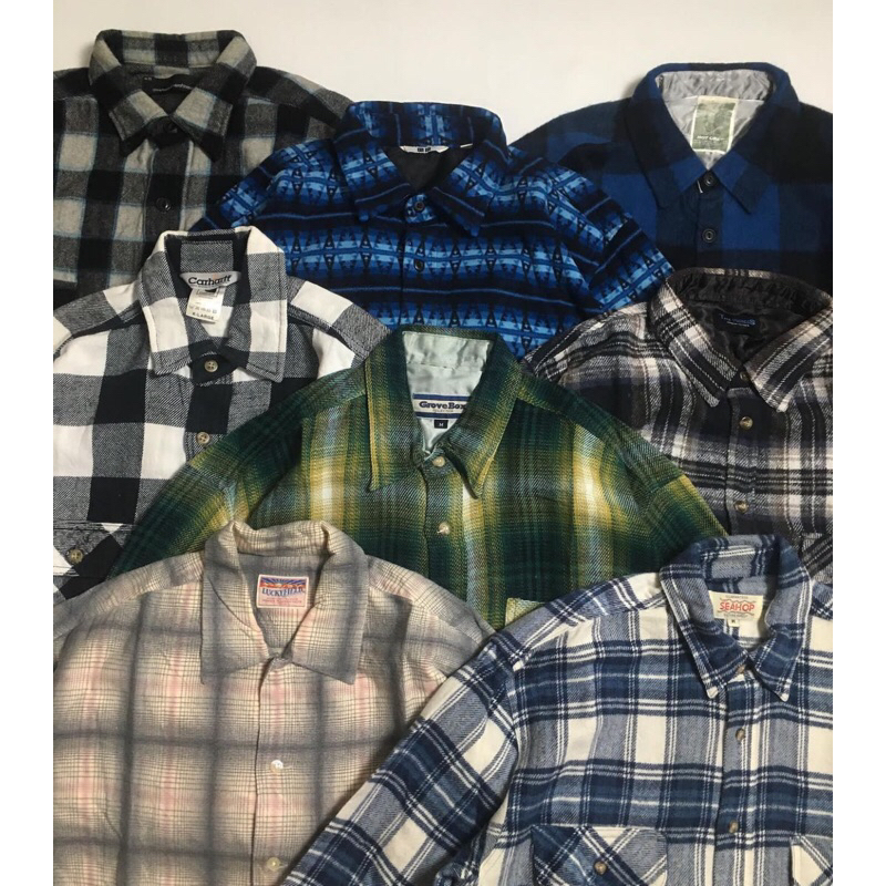 kemeja outer flanel veterano dan wool