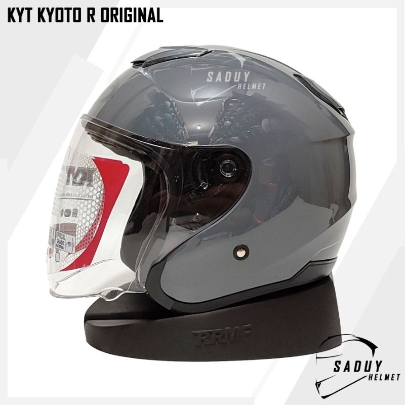 HELM KYT KYOTO R GORILLA GREY ABU GLOSSY ORIGINAL