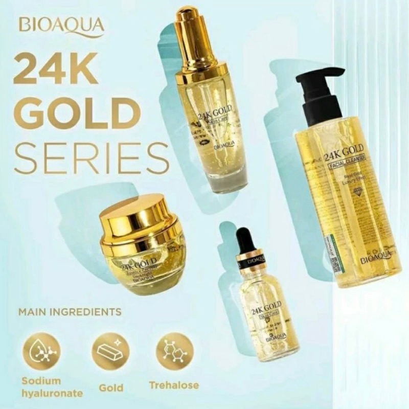 BIOAQUA 24K GOLD Series Cleanser / Serum / Essence Cream / Toner Bio Aqua