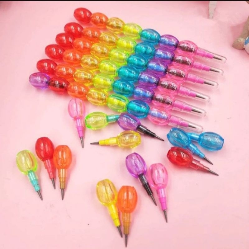 

PENSIL SUSUN KELERENG LUCU, UNIK, MURAH BISA COD