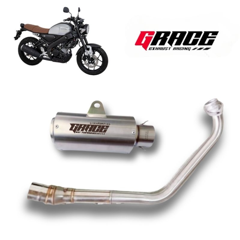 knalpot xsr155 fullsystem original grace type crc short