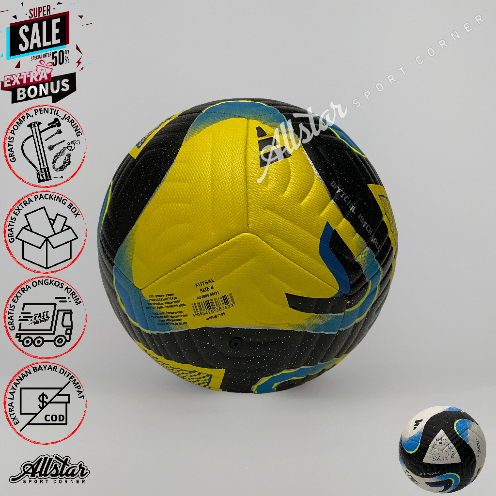 ADIDAS bola sepak original adidas training ball size 5 bola kaki original adidas size 5 jahit