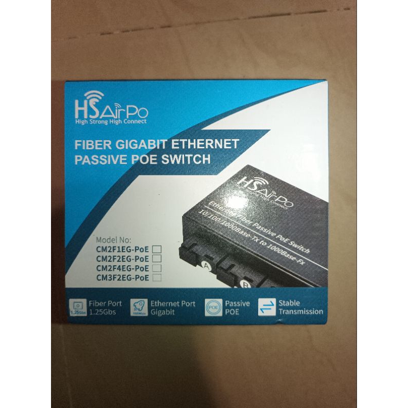 Hs airpo Media Converter HTB CM2F4EG PoE 2FO 4LAN CM2F2EG PoE 2FO 2LAN Gigabit 1250Mbps