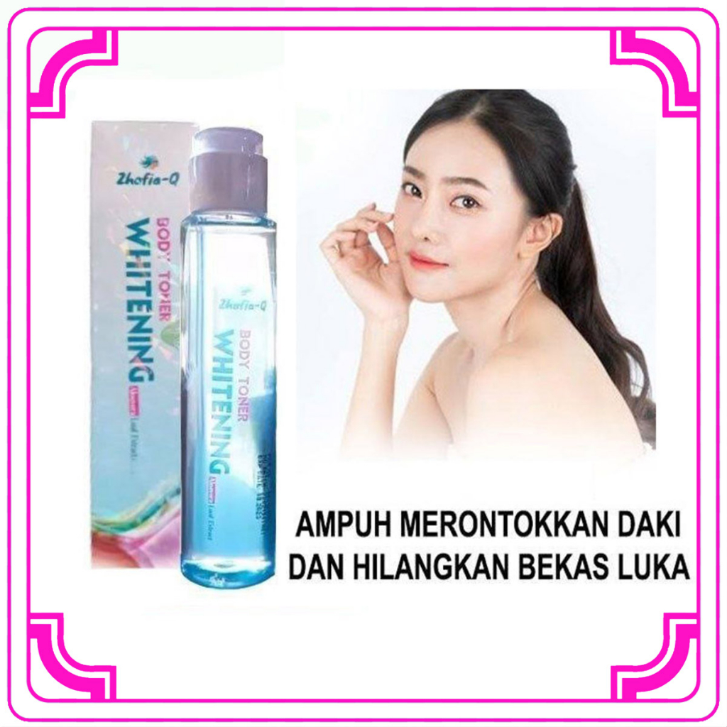 HB BPOM ZHAFIA Q Body Toner Whitening Toner Badan Pemutih Badan Instan