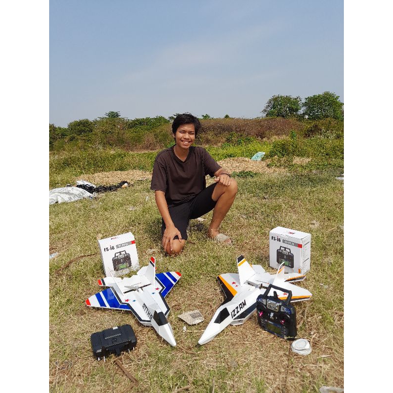 Pesawat rc F-22 raptor RTF Super kebut full electric SIAP TERBANG