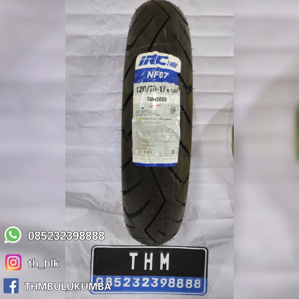 BAN LUAR IRC NF 67 TUBELESS RING 17