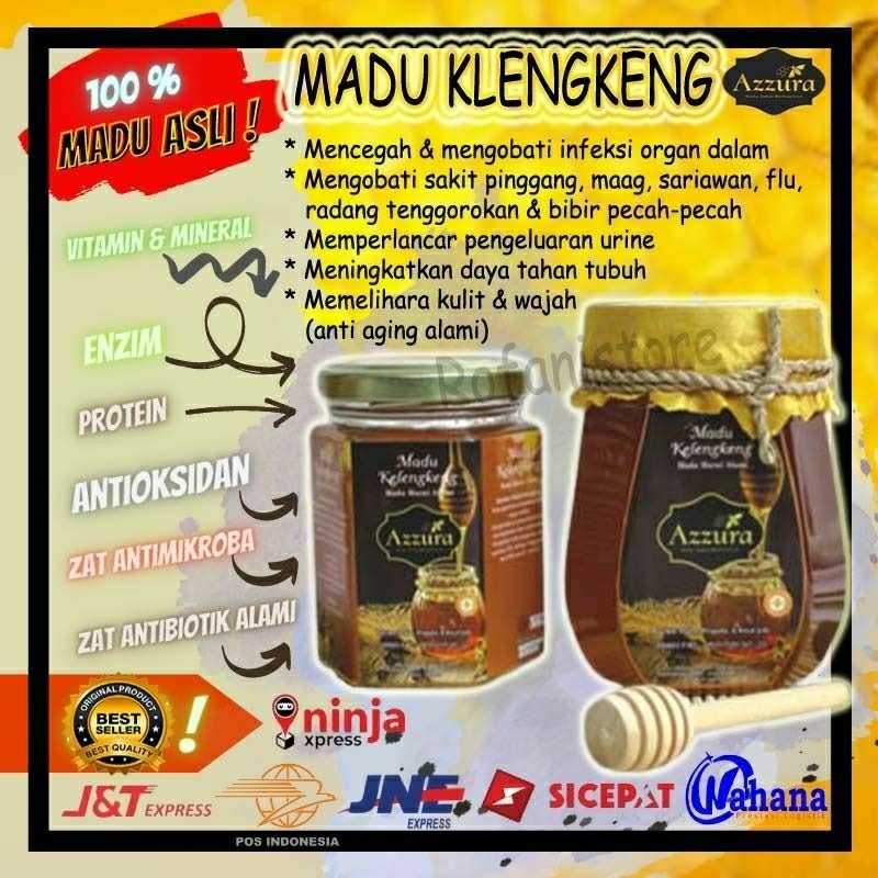 

MADU MURNI KLENGKENG AZZURA ASLI ORIGINAL HERBAL MURAH BEE POLEN ROYAL JELLY PROPOLIS