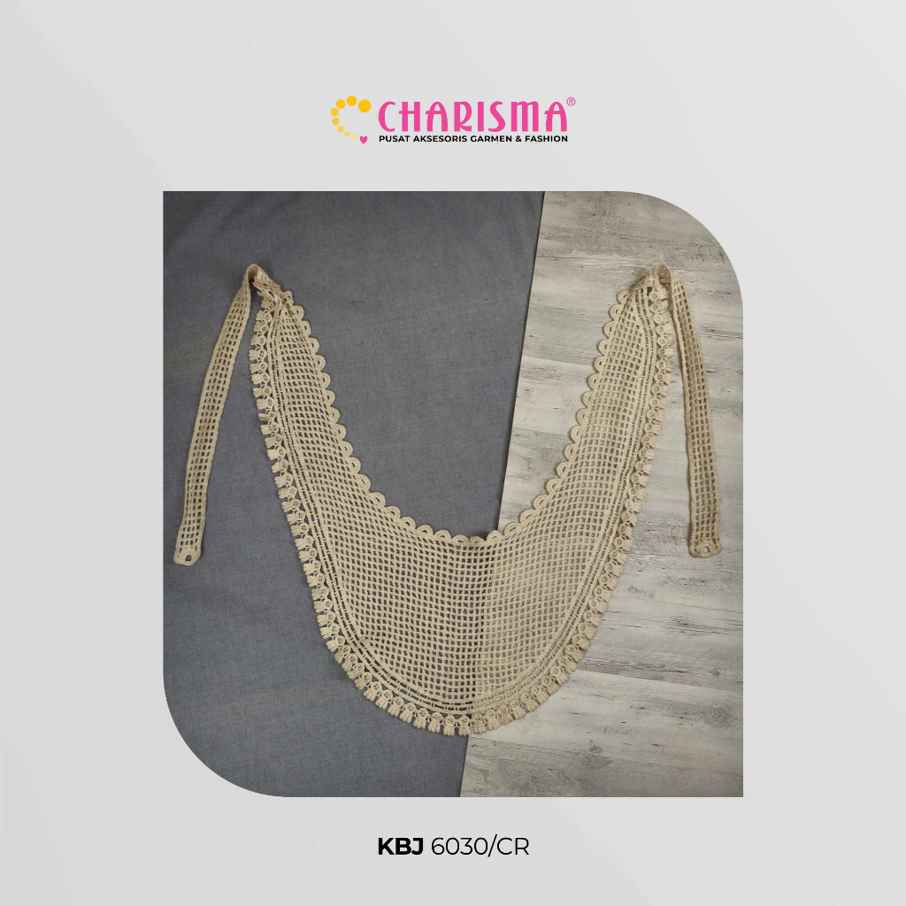 Charisma Rompi Rajut Cream KBJ 6030 - Rompi Crop Wanita / Outer Rajut Wanita