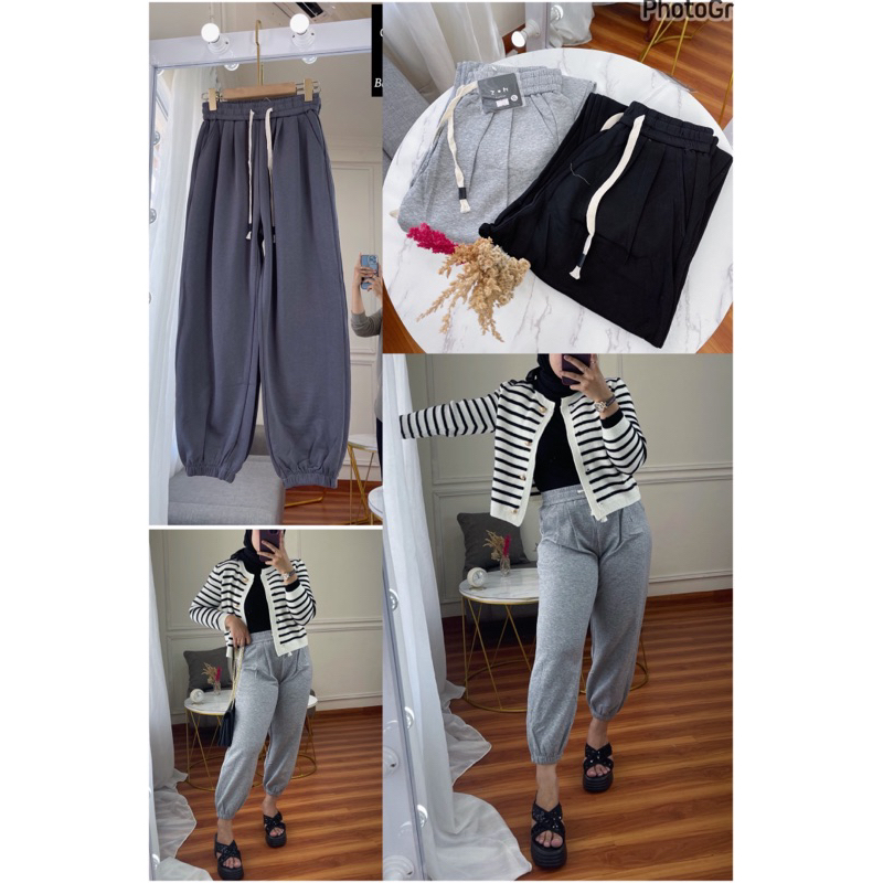 pants joger bahan import || pants joger