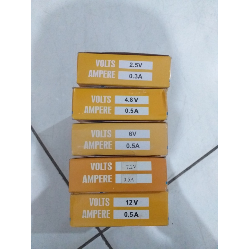 Bohlam Senter Clear E10 2.5V 4.8V 6V 7.2V 12V untuk Senter dan Lampu Darurat