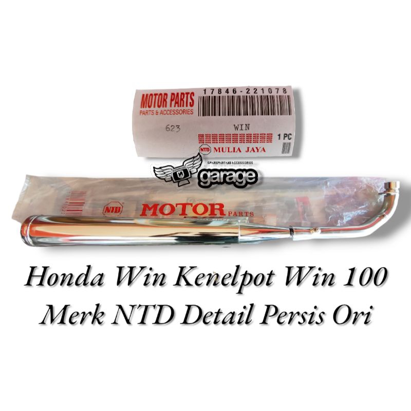 Knalpot Honda Win Kenelpot Win 100 Merk NTD Detail Persis Ori