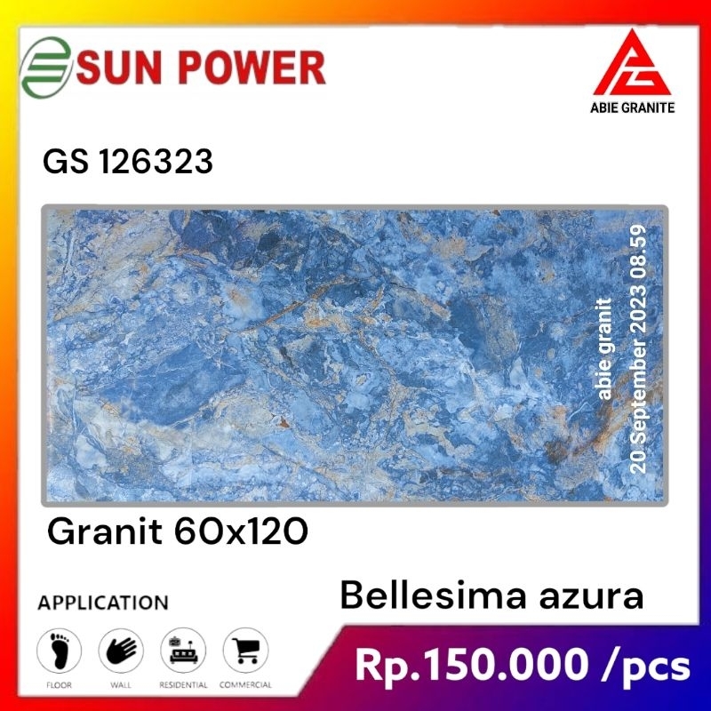 Granit 60x120 sun power bellidima azura