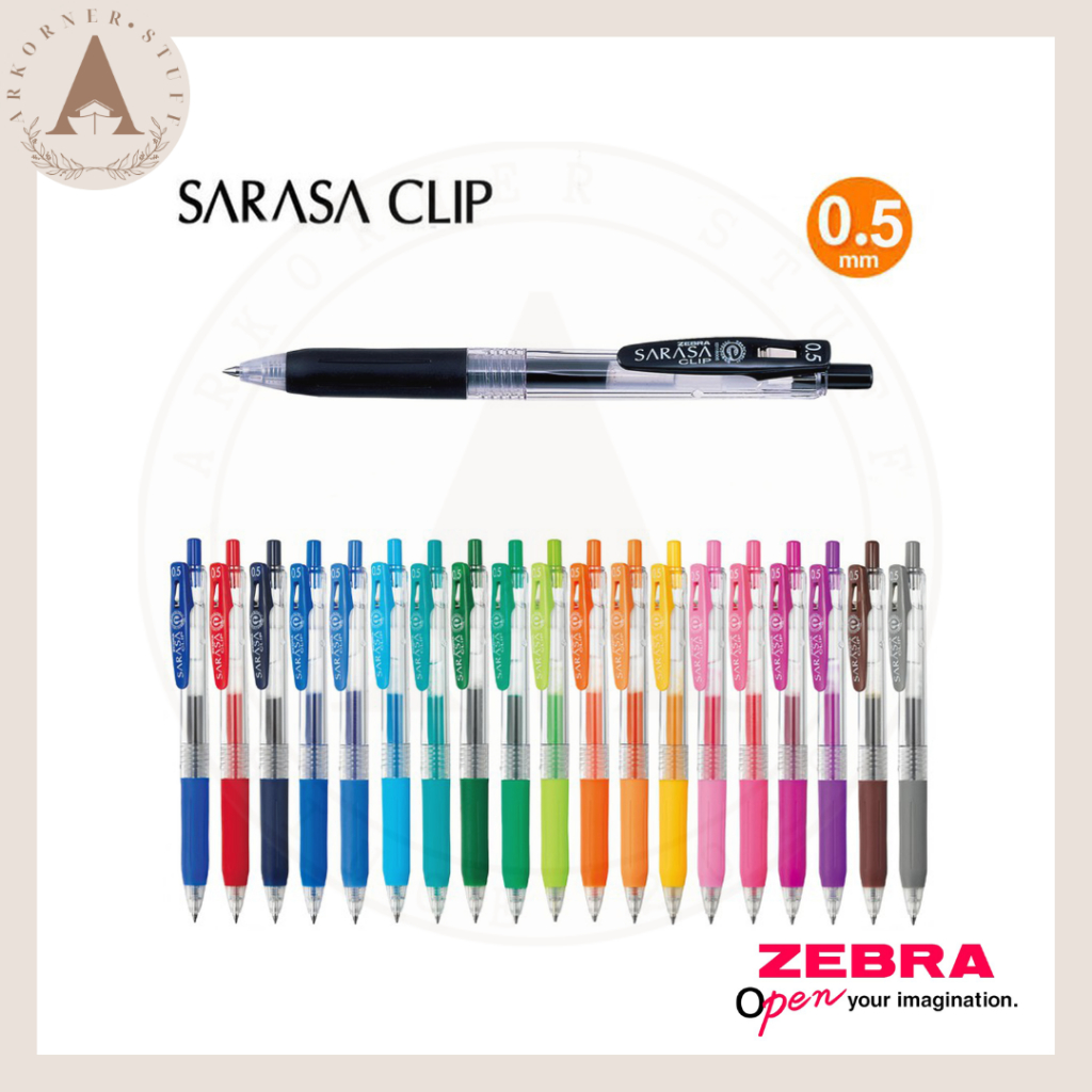 

Zebra Sarasa Clip 0,5mm Pulpen Warna Gel