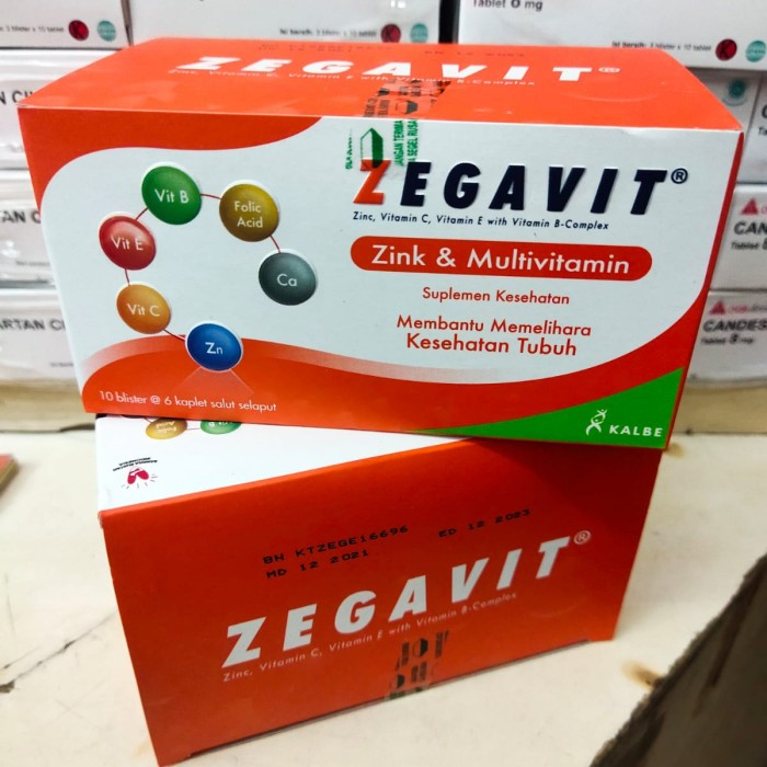 ZEGAVIT zink vitamin isi 60 perbox