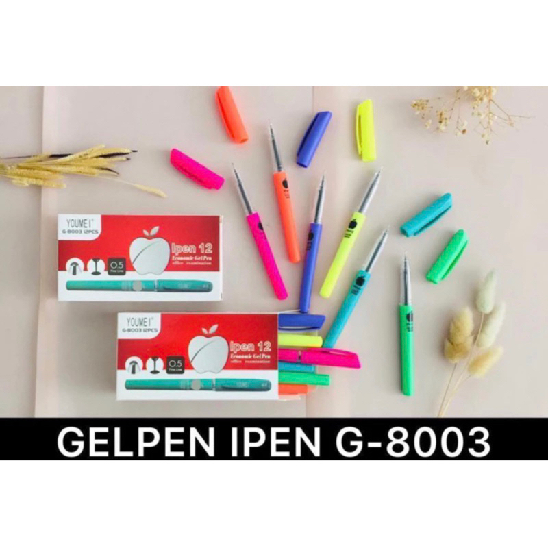 

12pcs PEN GEL APEL AG-12 PEN IPEN / PEN MURAH / PEN GEL MURAH / GEL PEN /BOLPEN