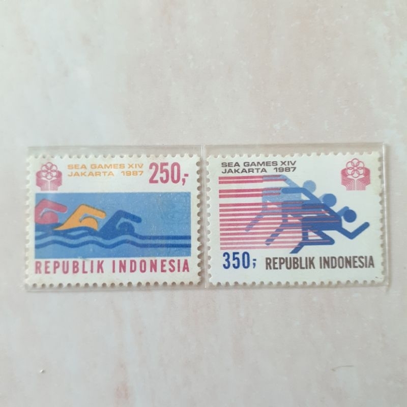 Perangko Indonesia Sea Games XIV Tahun 1987 set 2pcs