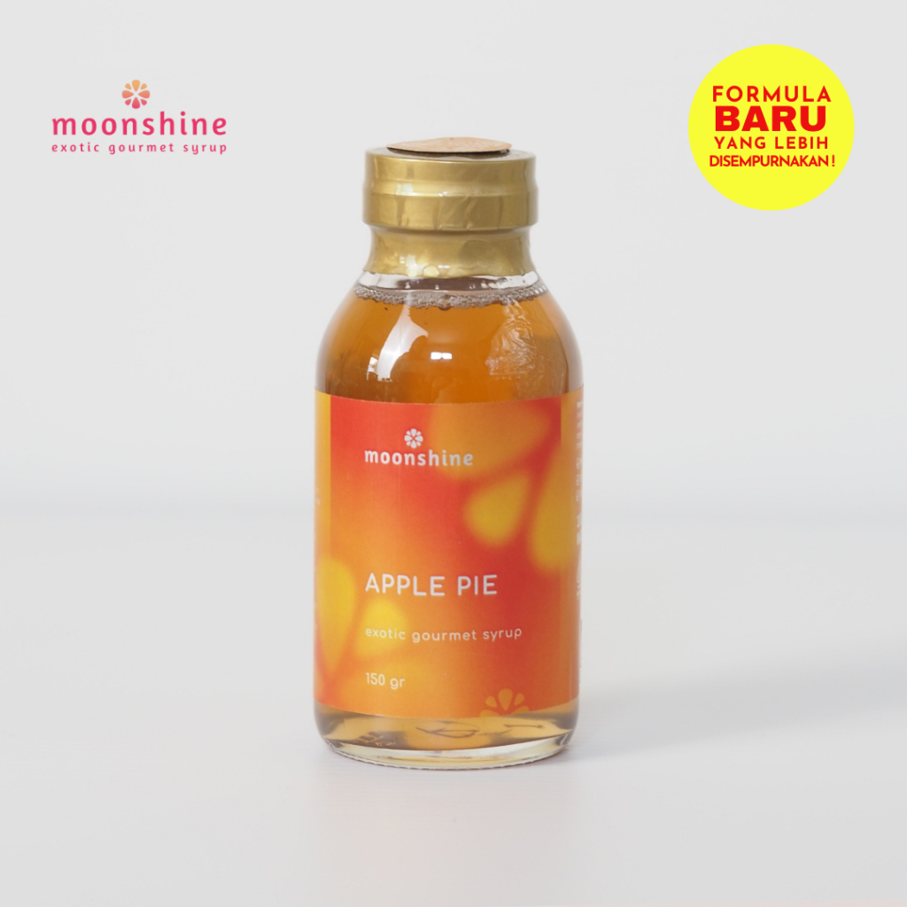 

MOONSHINE Apple Pie Syrup Sirup Alami Rasa Pai Apel 150 gr