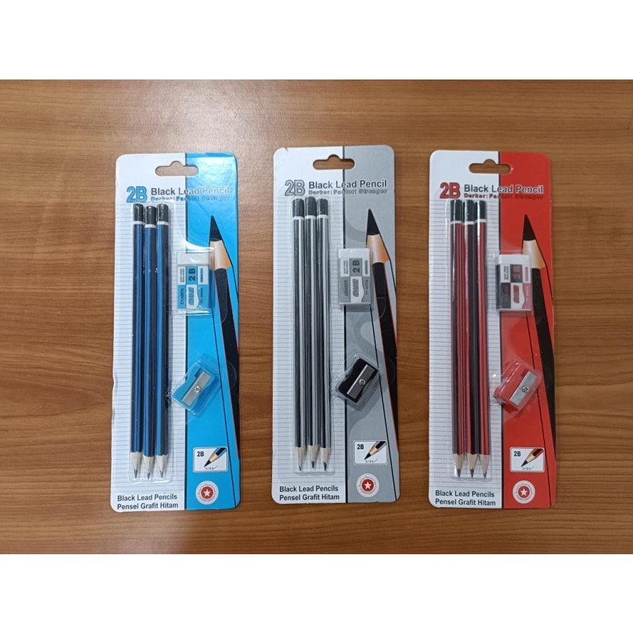 

Alat Tulis Paket 259 pensil penghapus serutan