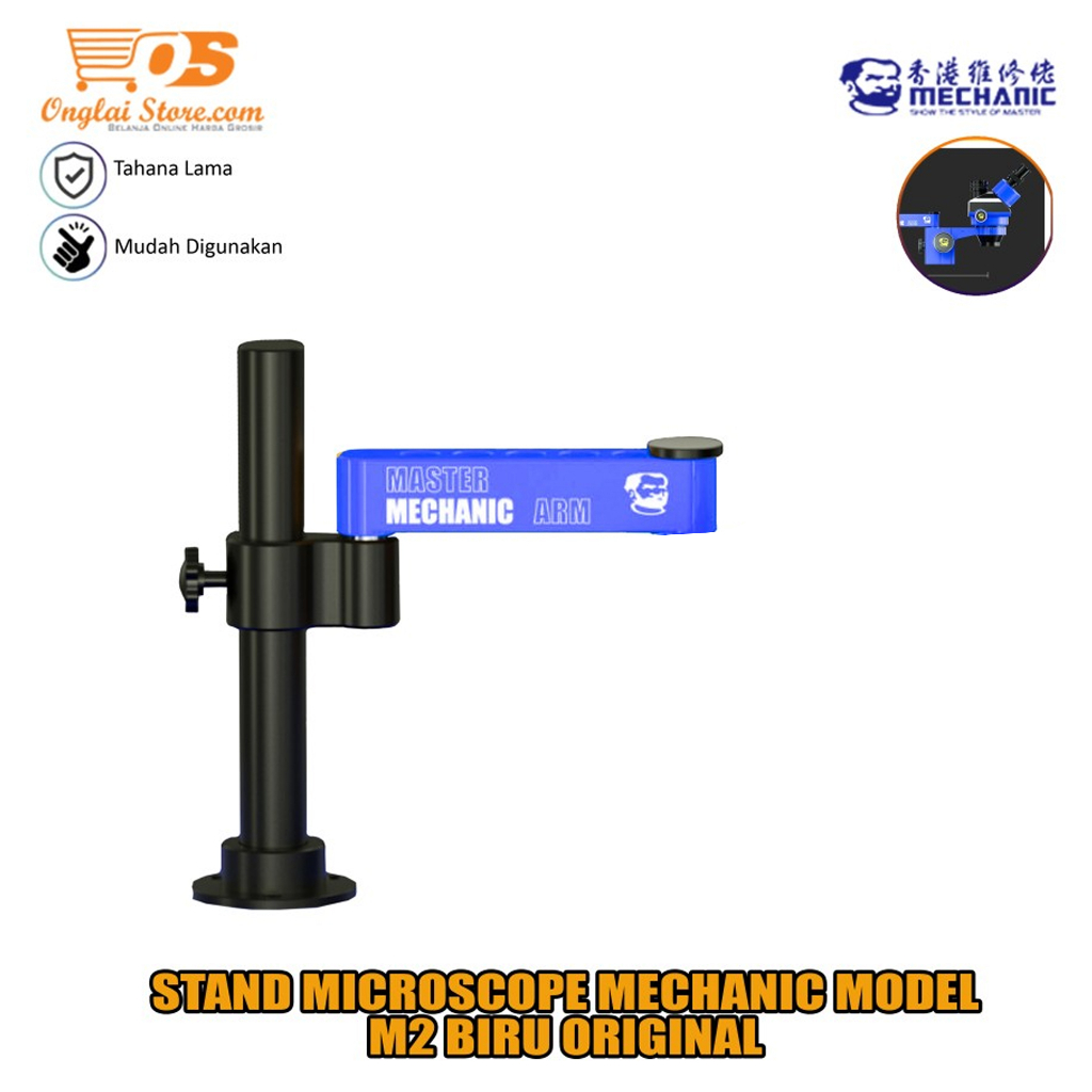 STAND MICROSCOPE MECHANIC MODEL M2 BIRU ORIGINAL