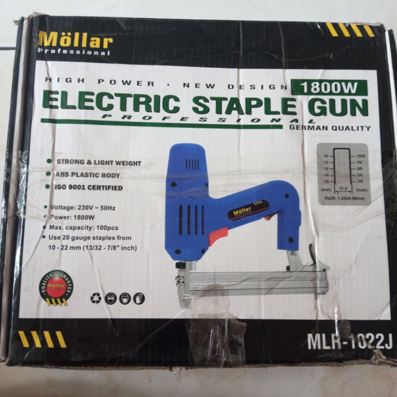 mesin streples tembak listrik elektrik Mollar 1022 j second