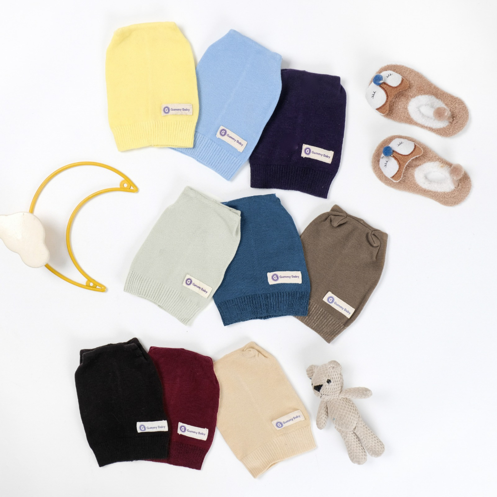 Newborn Basic Knit Caps || Kupluk Rajut Bayi 0 - 6 Bulan II Ciput Bayi