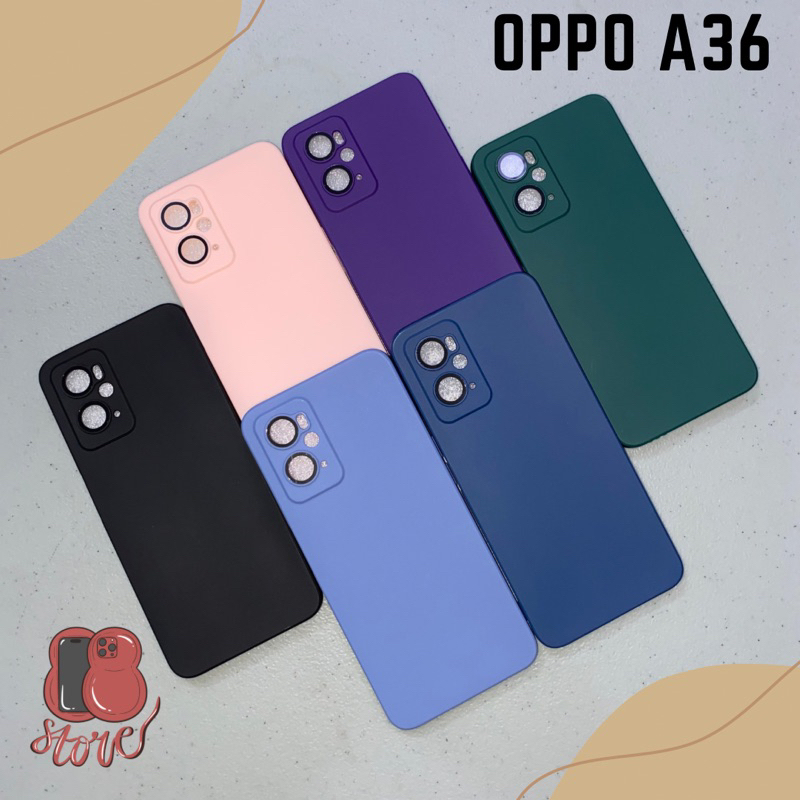 Softcase Oppo A76 / A96 Makaron TPU Lensa Ring Pelindung Kamera