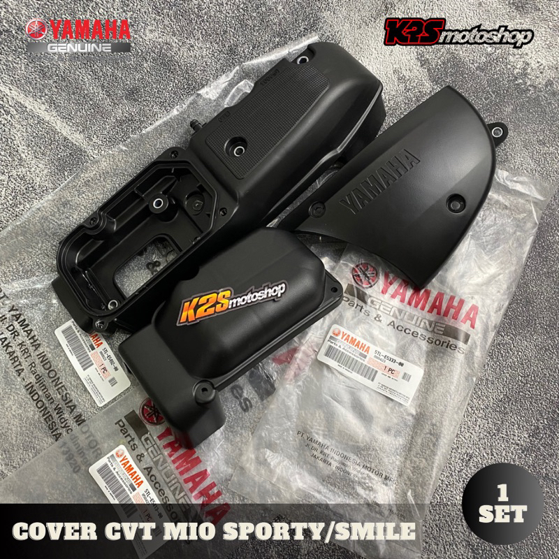 COVER CVT MIO SPORTY SMILE GARNIS ORIGINAL YAMAHA SATU SET