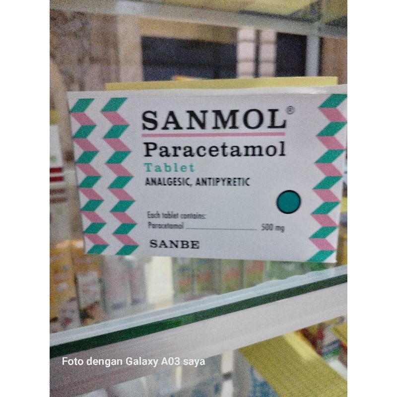 SANMOL Tablet/ sirup 60ml/drop 15ml 500mg  penurun panas/ analgetik/antypiretik 500mg  ( SANBE )