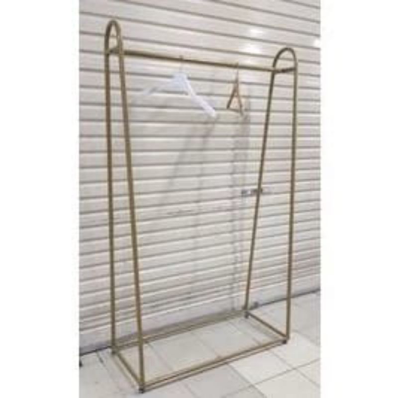 Gawang Gold Mewah Tinggi 150 Cm Lebar 120 Cm / Gawang Gamis Mewah / Gawang Baju