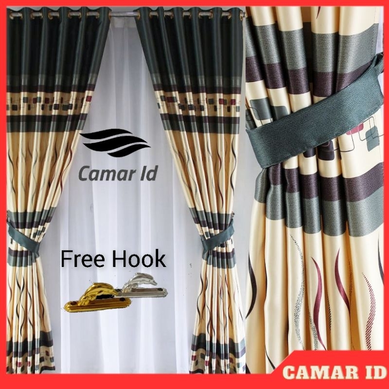 Gorden Pintu Dan Jendela Rumah Minimalis Tinggi 230cmm Model Smokering