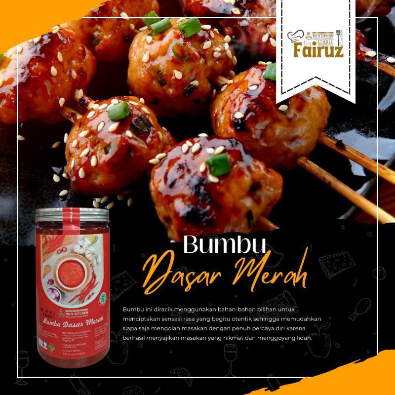 

Bumbu Dasar Merah Kemasan Reguler Tin's kitchen 375 gram