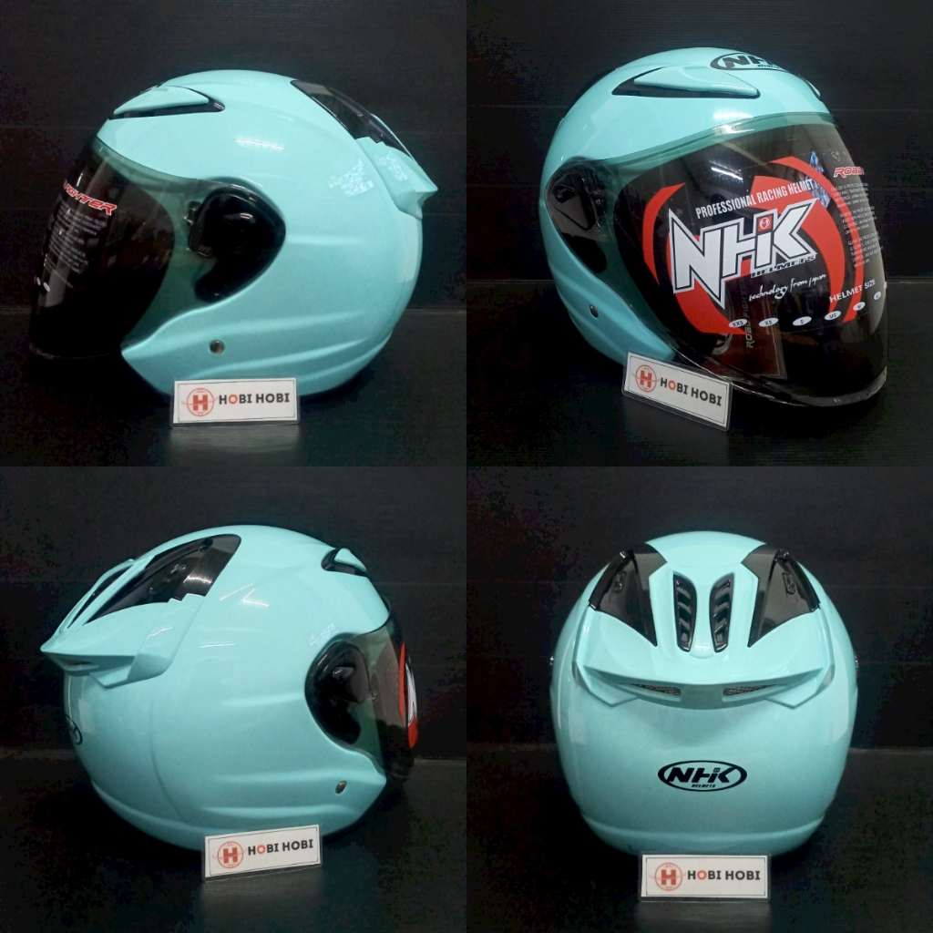 Helm NHK halfface NHK R6 Solid Light Tosca Polos half face R-6 R 6