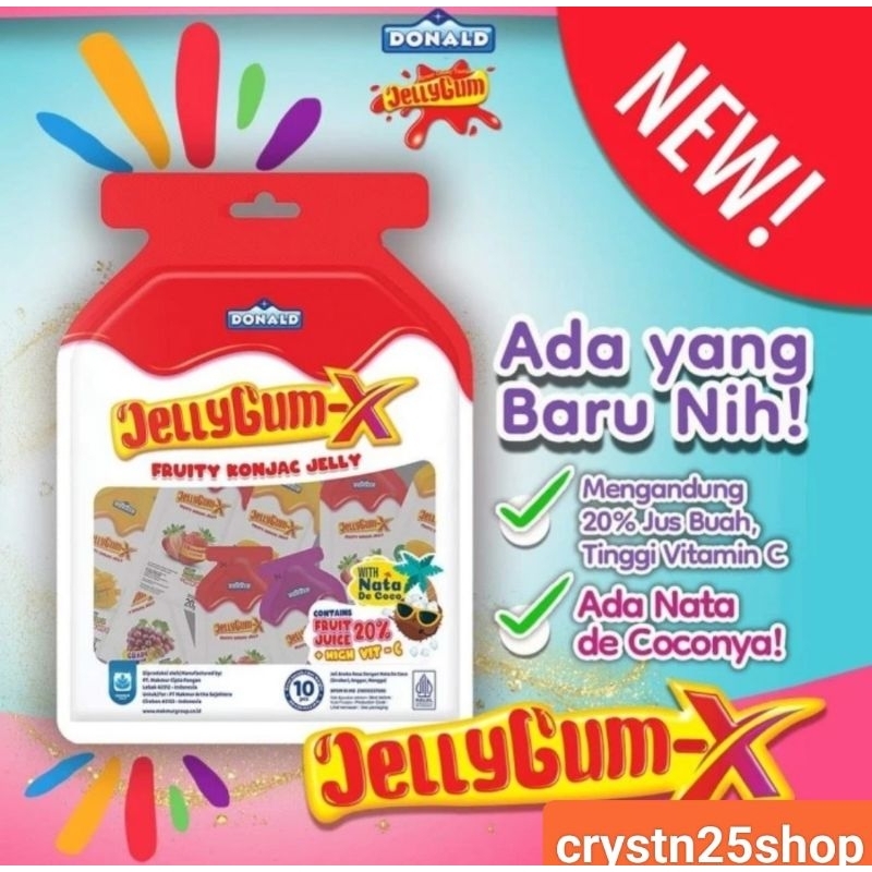 

DONALD JELLY GUM-X Fruity KONJAC JELLY Isi 10s x 20gr