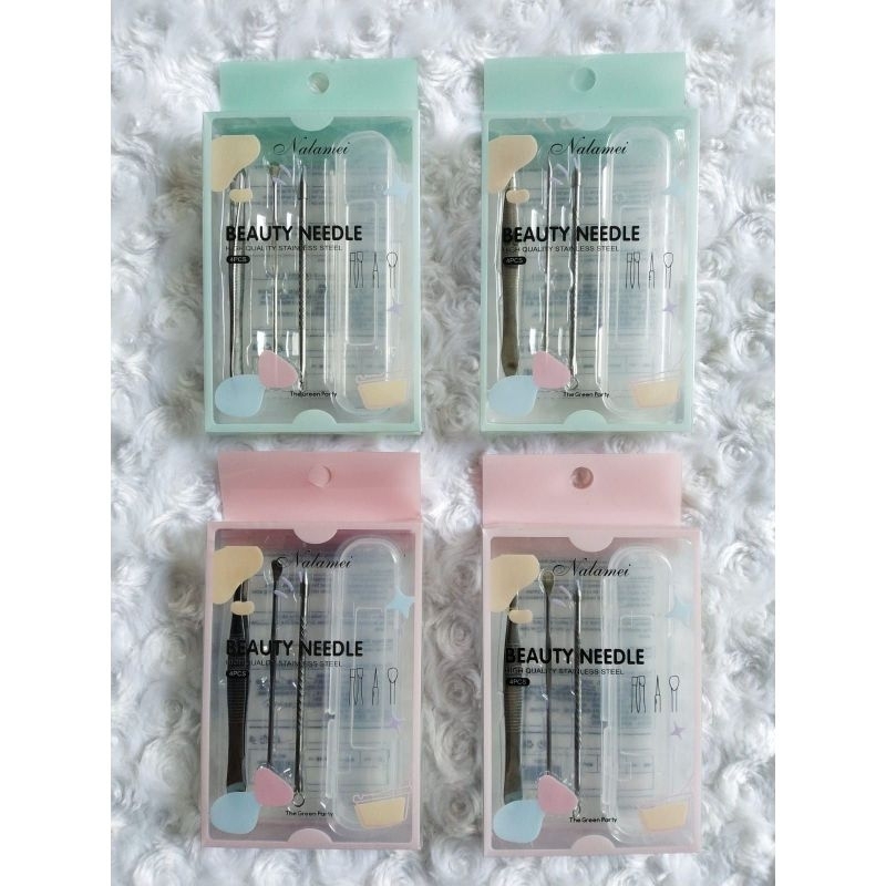 alat facial set 3 in 1/set pinset pencetan komedo