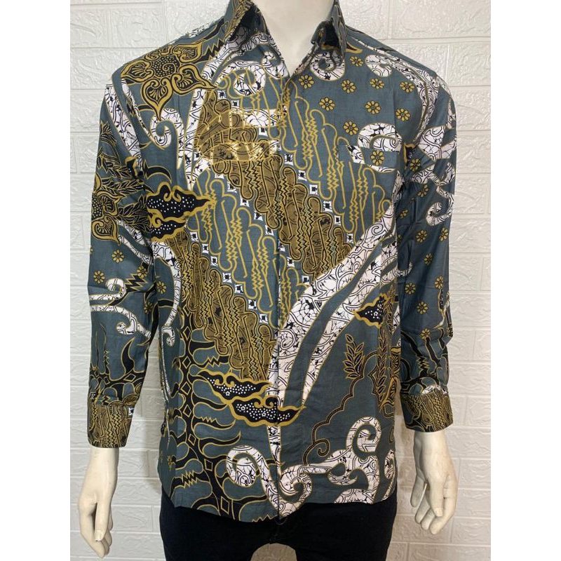 BATIK PREMIUM HALMAN PRIA LENGAN PANJANG