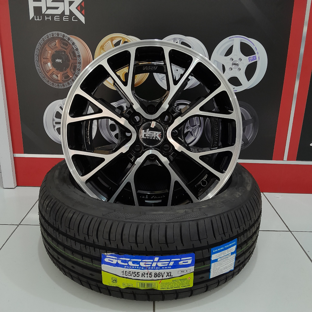 paket velg dan ban ring 15 mobil avanza mobilio yaris brio ban ukuran 185 55 ring 15 paket velg racing ring 15 murah hsr