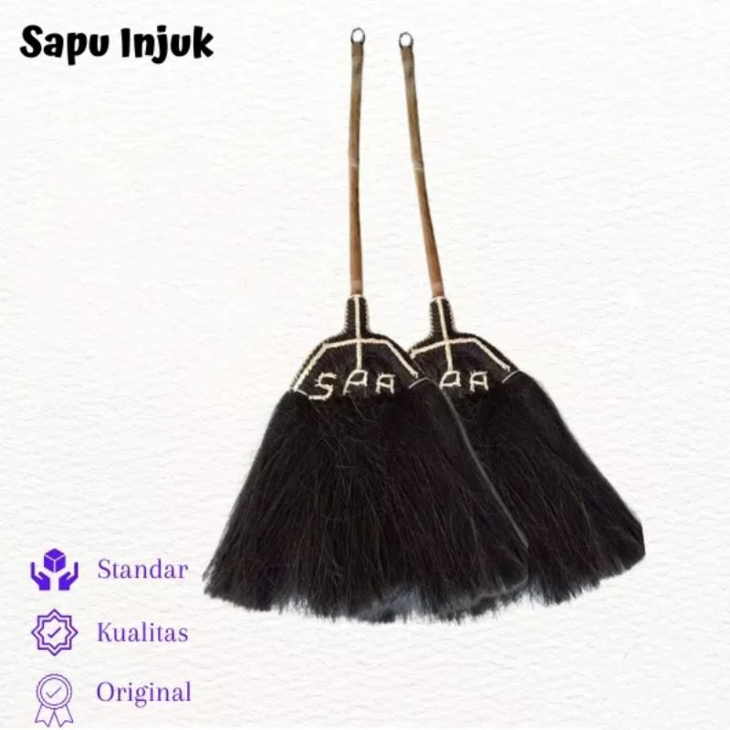 Sapu Ijuk SPA Sapu Lantai Injuk Sapu Injuk Gagang Rotan Murah